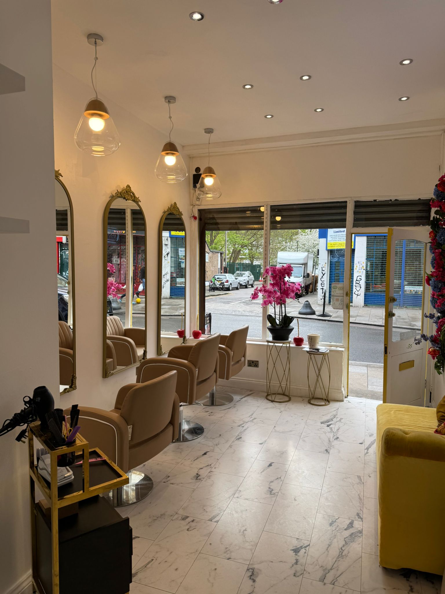 Nadia Hair & Beauty studio interior